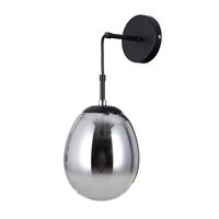 Kinkiet do salonu Meolo 1xE14 Italux WL-40825-1-BK