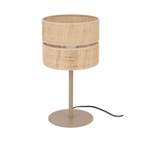 Lampka nocna z abażurem z rafii w stylu boho CALMA 1XE27 Tk Lighting 16178