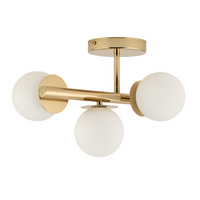 AVOLA plafon 3 złoty/biały Sigma 40798