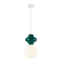 Lampa wisząca ceramiczna zielona 1xE14 Latera Italux PND-94331-1L-GRN