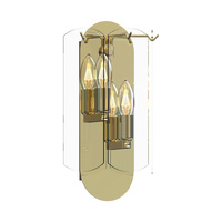 Kinkiet NIRA E14 Zuma Line MB3523-2-EGN - elegancka lampa ścienna w kolorze złotym