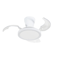 Biała lampa sufitowa z wentylatorem LED BREEZE WHITE Tk Lighting 18198