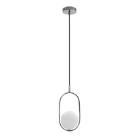 Cordel lampa wisząca chromowy 1x20W G9 klosz biały Candellux 31-32065