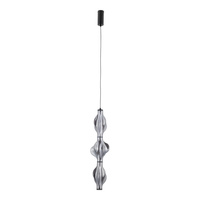 Lampa wisząca z ciekawym dymionym kloszem ELVA BLACK 22W Tk Lighting 18215