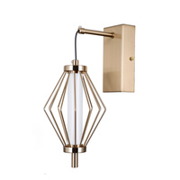 Kinkiet Sevil złoty LED Italux WL-34403-1-HBR