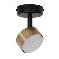 NEMO 1 S plafon czarny/złoty szczotkowany Sigma 41084