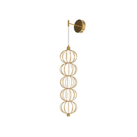 Złoty kinkiet ścienny – nowoczesna lampa dekoracyjna w stylu art déco Golden Cage MOD216WL-L10G3K Maytoni