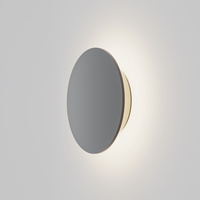 Płaski okrągły grafitowy kinkiet elewacyjny 18cm LED 3000K Wald O420WL-L12GF Maytoni