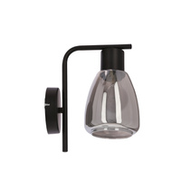 MOLDO lampa kinkiet 1x40W E27 klosz dymiony Candellux 21-35097