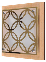 PLANTA PLAFON 24X24 1X60W E27 KÓŁKA CHOCOLATE Candellux 10-39791