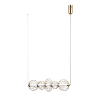 Lampa wisząca Rabel złota LED 3000K Italux PND-344221-5-HBR