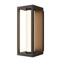 Kinkiet ogrodowy LED nowoczesny czarny prostokątny IP54 LED 3000K Expo O480WL-L12B3K Maytoni