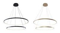 Lampa wisząca BRENO BLACK 40,60cm LED Zuma Line 18140BK-2 zmiana barwy światła
