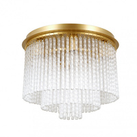 Kaskadowa lampa sufitowa w kolorze złotym 7xE14 Naute Italux PLF-40931-7A-GD