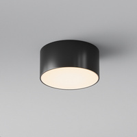 Okrągła czarna zewnętrzna oprawa sufitowa 12cm LED 3000K Zon IP O430CL-L15B3K Maytoni
