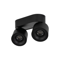 Podwójna czarna oprawa sufitowa wybór barwy światła SPARK DUO BLACK 20W Tk Lighting 18147