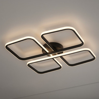 Nowoczesna czarna lampa sufitowa LED HIDALGO 40W 4000K Milagro ML2057