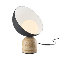 Lampa stołowa z kamienną podstawą i metalowym kloszem TAVO MOD453TL-01B Maytoni