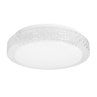 Rabel lampa sufitowa plafon bezbarwny 12W LED 4000K 27cm klosz biały Candellux 13-33963