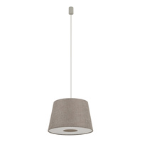 Lampa wisząca do sypialni szary abażur 46cm 1xE27 TUTOIA Nowodvorski 11682