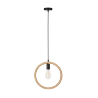 Kolo lampa wisząca czarny+beżowy 1x40W E27 Candellux 31-28754