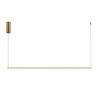 Liniowa mosiężna lampa wisząca LED 120cm Halo MOD246PL-L24BSK Maytoni