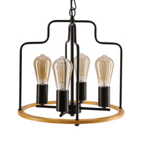 Datus lampa sufitowa czarny 4x40W E27  Candellux 34-29690