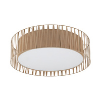Plafon sufitowy wykonany z juty o średnicy 72cm HARMONY SABIA JUTA 6XE27 Tk Lighting 11463