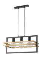 MERCI 3 lampa wisząca czarny złoty Sigma 32392