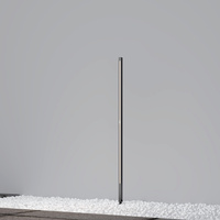 Wąski słupek 120cm o średnicy 2,5cm wbijany w podłoże, pionowa linia światła LED Pole O440FL-L18GF3K Maytoni