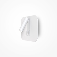 Biały kinkiet z dodatkowym podświetleniem LED 3000K Ios 176 C175-WL-01-6W-W Maytoni