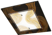 MORENA PLAFON 2X60W E27 40X40X8 CHMURKI CZARNY Candellux 10-39654