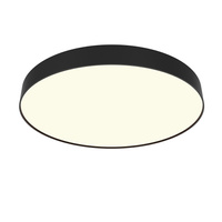 Czarna okrągła lampa sufitowa o średnicy 60cm LED 3000K Zon C032CL-90W3K-RD-B Maytoni