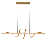 Złota lampa wisząca spirala 120cm VELENNE LED 3000K Zuma Line P241249402