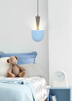 LAMPA WISZĄCA VISBY 1 NIEBIESKI SZARY Candellux 50101167