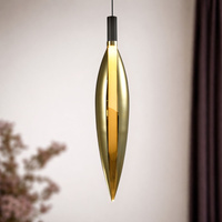 Lampa wisząća NORDIC 1x5W G9 klosz złoty Candellux Studio 31-51332