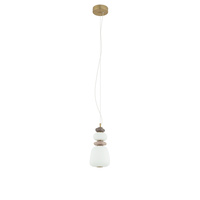 Pojedyńcza lampa wisząca z ceramiki i szkła w stylu Art Deco CERAMIC LED Nowodvorski 11702