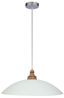 DAKO LAMPA WISZĄCA 40 1X60W E27 CHROM/DREWNO Candellux 31-63601