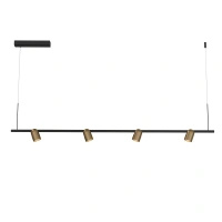 Lampa wisząca podłużna 160cm Slide Long LED 3000K szczotkowany mosiądz PL0124-BS Yaskr