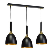 Lampa wisząca CLARK BLACK/GOLD Milagro MLP6222