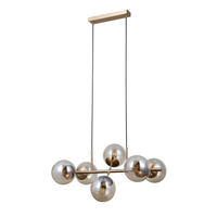 Lampa wisząca do salonu lub jadalni Molite szklane kule Italux PND-1098-6-HB