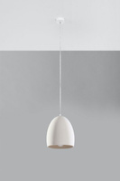 Lampa wisząca FLAWIUSZ ceramiczna biała Sollux Lighting SL.0848