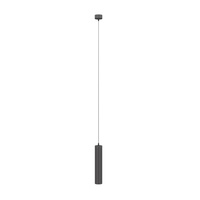 Czarna wisząca tuba 30cm o średnicy 6cm 1xGU10 Focus P075PL-01B Maytoni