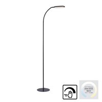 Czarna lampa podłogowa ze zmienną barwą światła KELLY LED Just Light 14406-18
