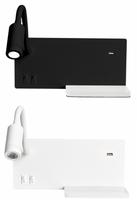 Kinkiet SHELF LED z półką port USB Milagro ML6344 ML6343 - kolor do wyboru