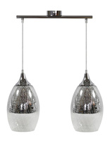 CELIA LAMPA WISZĄCA 2X60W E27 SREBRNY Candellux 32-51578