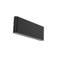 Płaski kinkiet elewacyjny czarny góra-dół LED 3000K AREW black IP54 Tk Lighting 18186