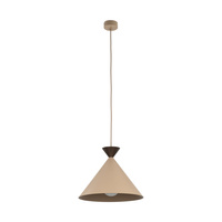 Lampa wisząca metalowa o średnicy 33cm MATTEO SABIA BROWN L 1xE27 Tk Lighting 11001