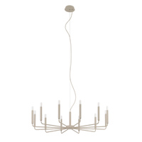 Lampa wisząca żyrandol metalowy w kolorze beżowym o średnicy 103cm 12xE14 ORTO B Nowodvorski 12526