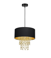 Lampa wisząca ALMERIA BLACK/GOLD Milagro MLP6441